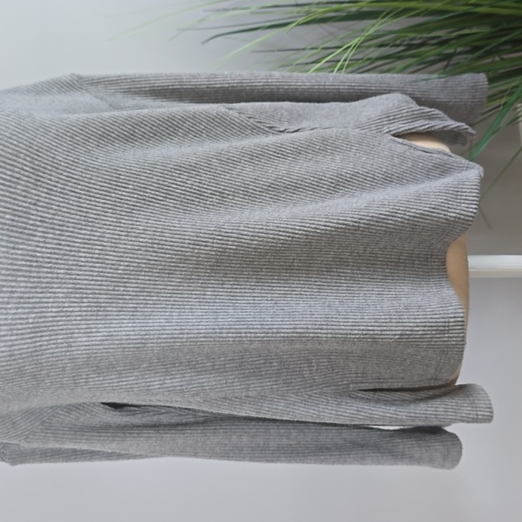 Shore Off The Shoulder Sweater in Gray - Picture 2 of 8